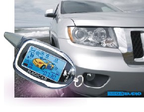 Autóriasztó beszereléssel.