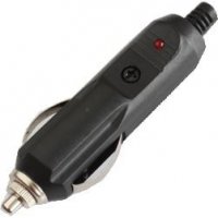 DC-PLED autokonektor napájací s poistkou a LED