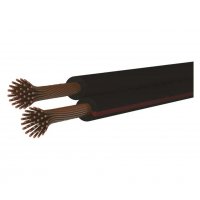 Dvojlinka netienená 2×0,15mm čierno/červená