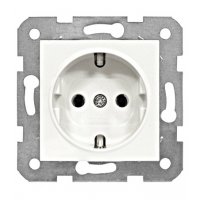 EV101002 zásuvka SCHUKO, biela, skrutkové svorky