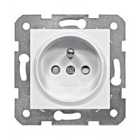 EV101051 Zásuvka STN , pružinové svorky, biela 