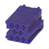 Konektor MINI ISO bez pin modrý