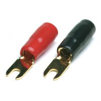 PT10.4  vidlica červený/čierny M4/10mm2 (pár)