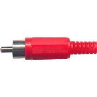 RCA vidlica káblová (cinch) červená