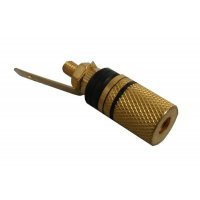 Svorka banán konektor,čierny prúžok