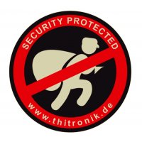 Výstražné nálepky "zabezpečené" sada 3 kusov