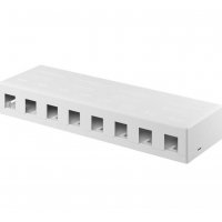 W79426, Patch panel 8port, Keystone na stenu, biel