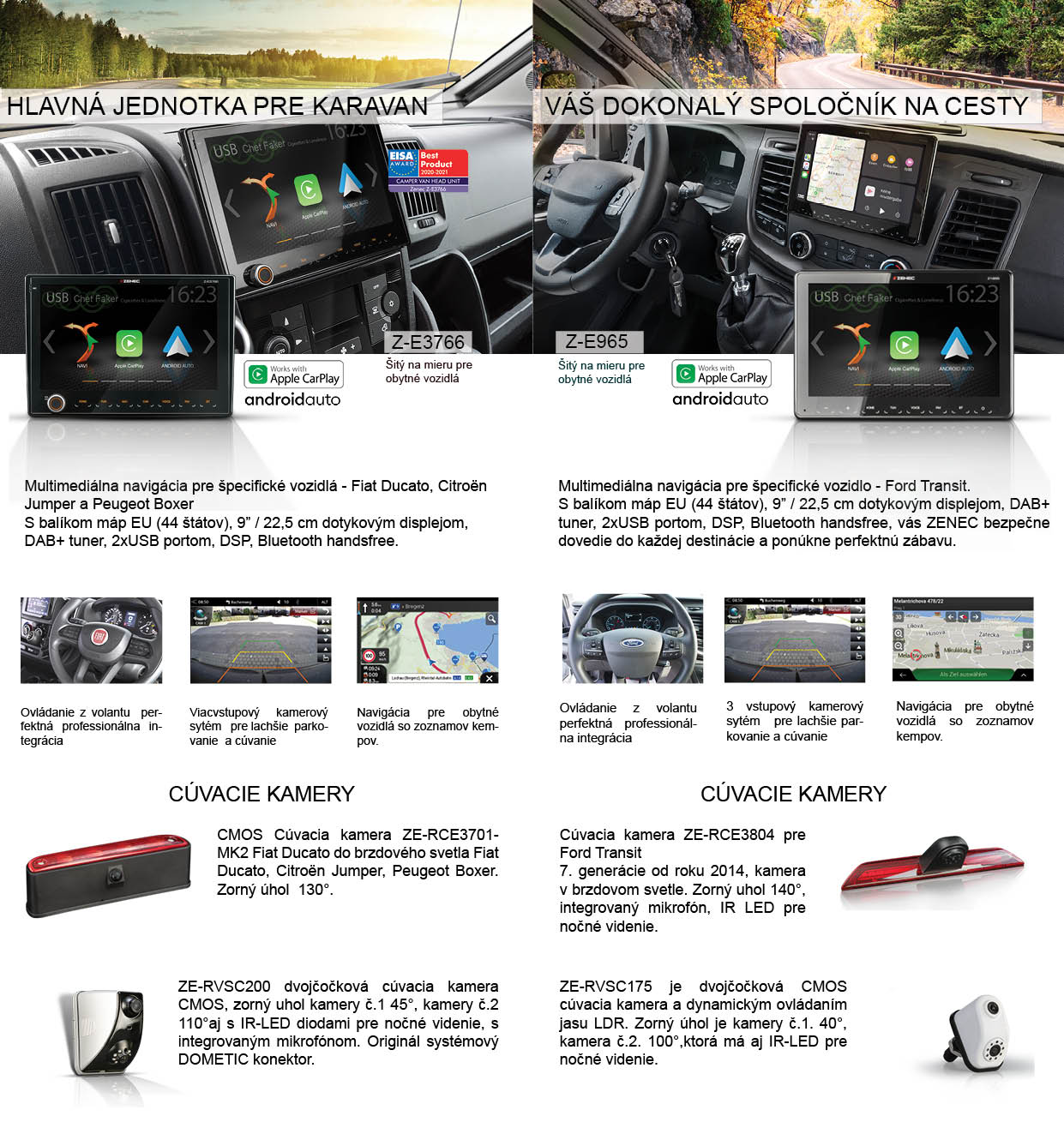 HLAVNÁ JEDNOTKA PRE KARAVAN Fiat Ducato Ford Transit