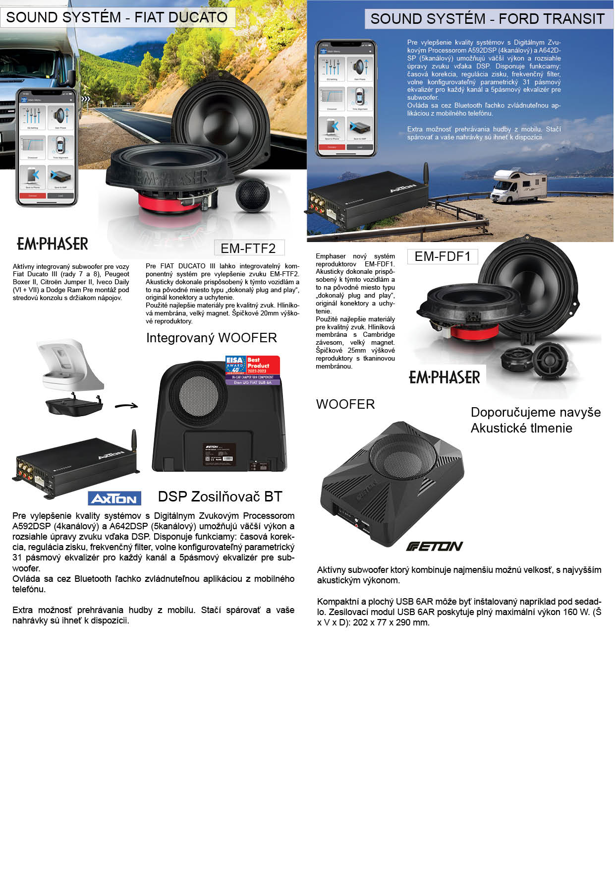 HLAVNÁ JEDNOTKA PRE KARAVAN Fiat Ducato Ford Transit