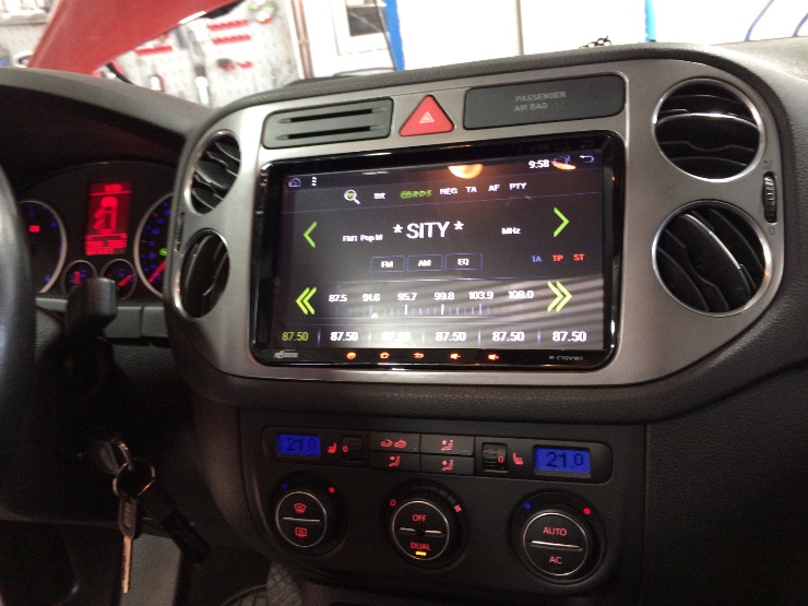 Volkswagen montáž 2DIN autorádia Radical